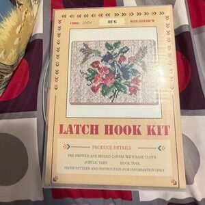 Latch Hook Kit with Floral Design